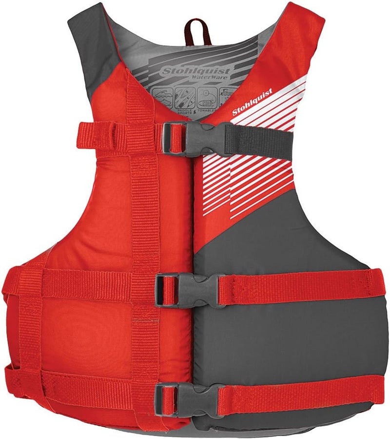 Stohlquist Fit Youth Life Jacket - Coast Guard Approved, High Mobility PFD, Buoyancy Foam, Fully Adjustable for Children Around 75-125 lbs - Image 1